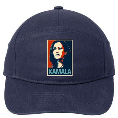 Kamala Harris Funny Gift Blue Small 7-Panel Snapback Hat