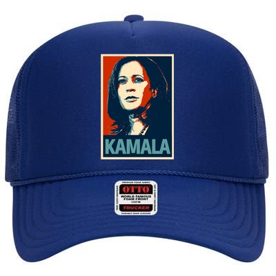 Kamala Harris Funny Gift Blue Small High Crown Mesh Back Trucker Hat