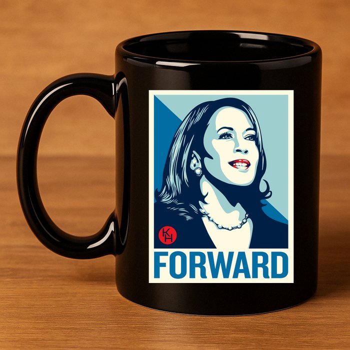 Kamala Harris Forward 11oz C Handle Ceramic Mug