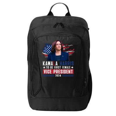 Kamala Harris First Female Vice President 2024 Graphic City Backpack