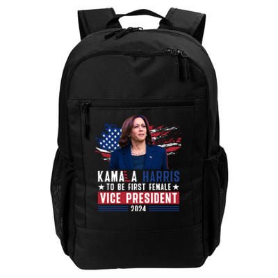 Kamala Harris First Female Vice President 2024 Graphic Daily Commute Backpack