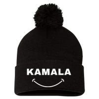Kamala Harris For President Smiling All The Way To Potus Pom Pom 12in Knit Beanie
