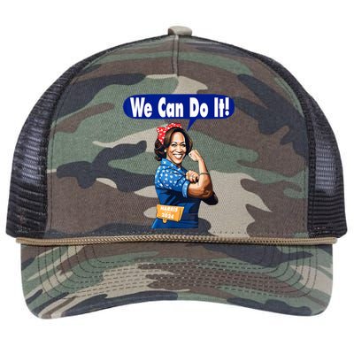 Kamala Harris For President 2024 We Can Do It! Retro Rope Trucker Hat Cap