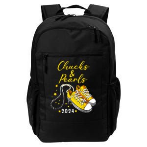 Kamala Harris For President 47th Chucks And Pearls 2024 Gift Daily Commute Backpack