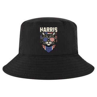 Kamala Harris For President 2024 Funny Cat Graphic Cool Comfort Performance Bucket Hat