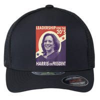 Kamala Harris For President 2024 Harris Retro Vintage Poster Flexfit Unipanel Trucker Cap