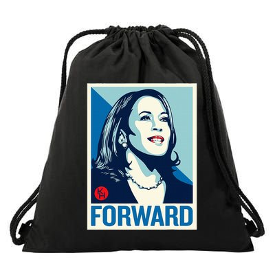 Kamala Harris Forward 2024 Presidential Election President Drawstring Bag