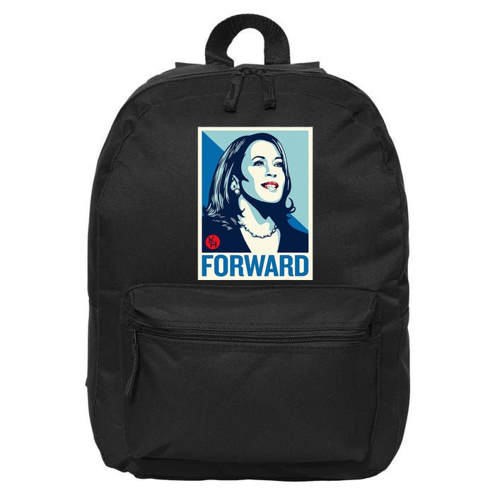 Kamala Harris Forward 2024 Presidential Election President 16 in Basic Backpack