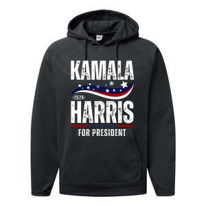 Kamala Harris For President Performance Fleece Hoodie