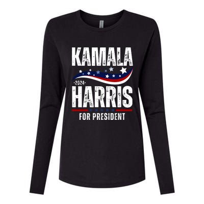 Kamala Harris For President Womens Cotton Relaxed Long Sleeve T-Shirt