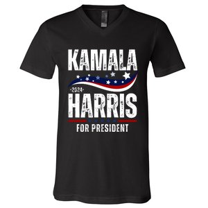 Kamala Harris For President V-Neck T-Shirt