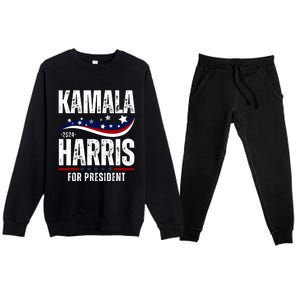 Kamala Harris For President Premium Crewneck Sweatsuit Set