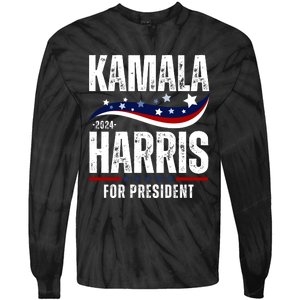 Kamala Harris For President Tie-Dye Long Sleeve Shirt