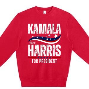 Kamala Harris For President Premium Crewneck Sweatshirt