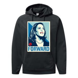 Kamala Harris Forward Performance Fleece Hoodie