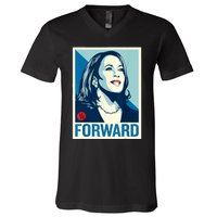 Kamala Harris Forward V-Neck T-Shirt