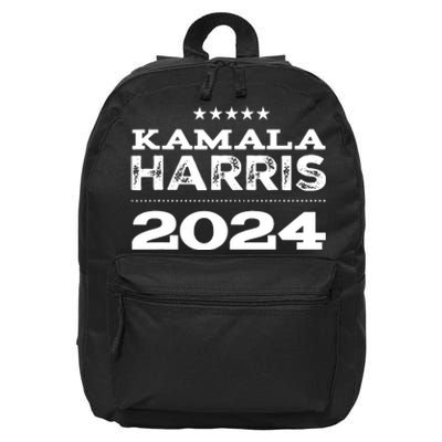 Kamala Harris For President 2024 16 in Basic Backpack