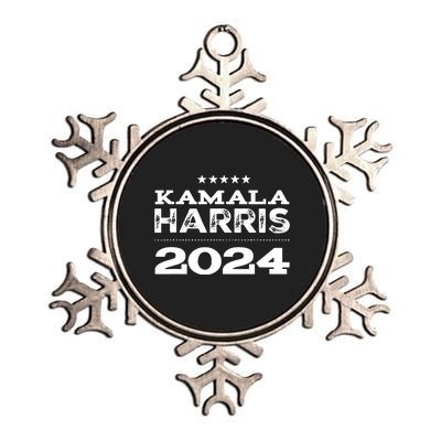 Kamala Harris For President 2024 Metallic Star Ornament