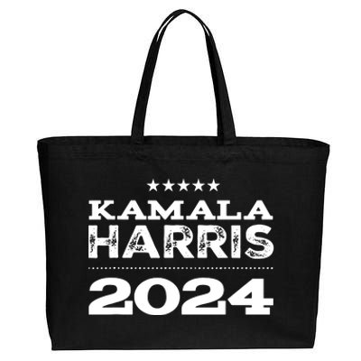 Kamala Harris For President 2024 Cotton Canvas Jumbo Tote