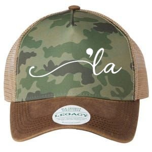 Kamala Harris Funny Comma La Eleciton Legacy Tie Dye Trucker Hat