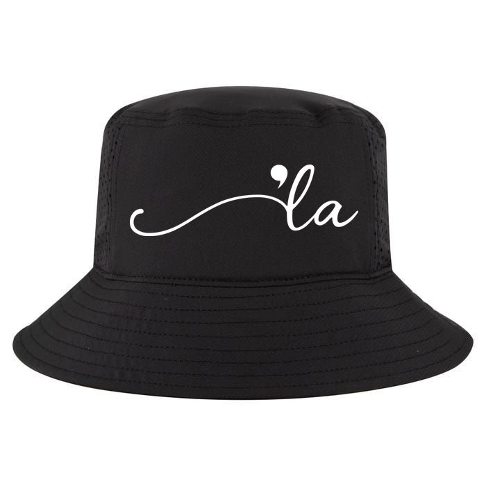 Kamala Harris Funny Comma La Eleciton Cool Comfort Performance Bucket Hat