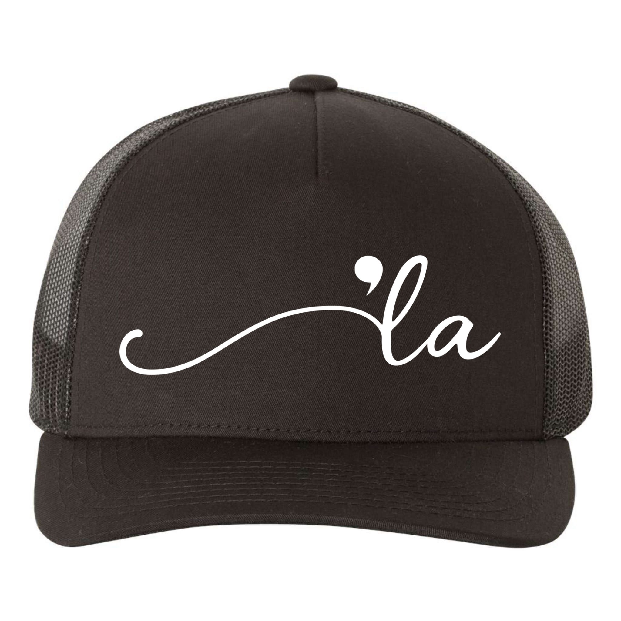 Kamala Harris Funny Comma La Eleciton Yupoong Adult 5-Panel Trucker Hat