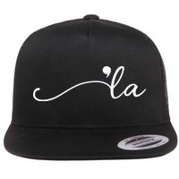 Kamala Harris Funny Comma La Eleciton Flatbill Hat