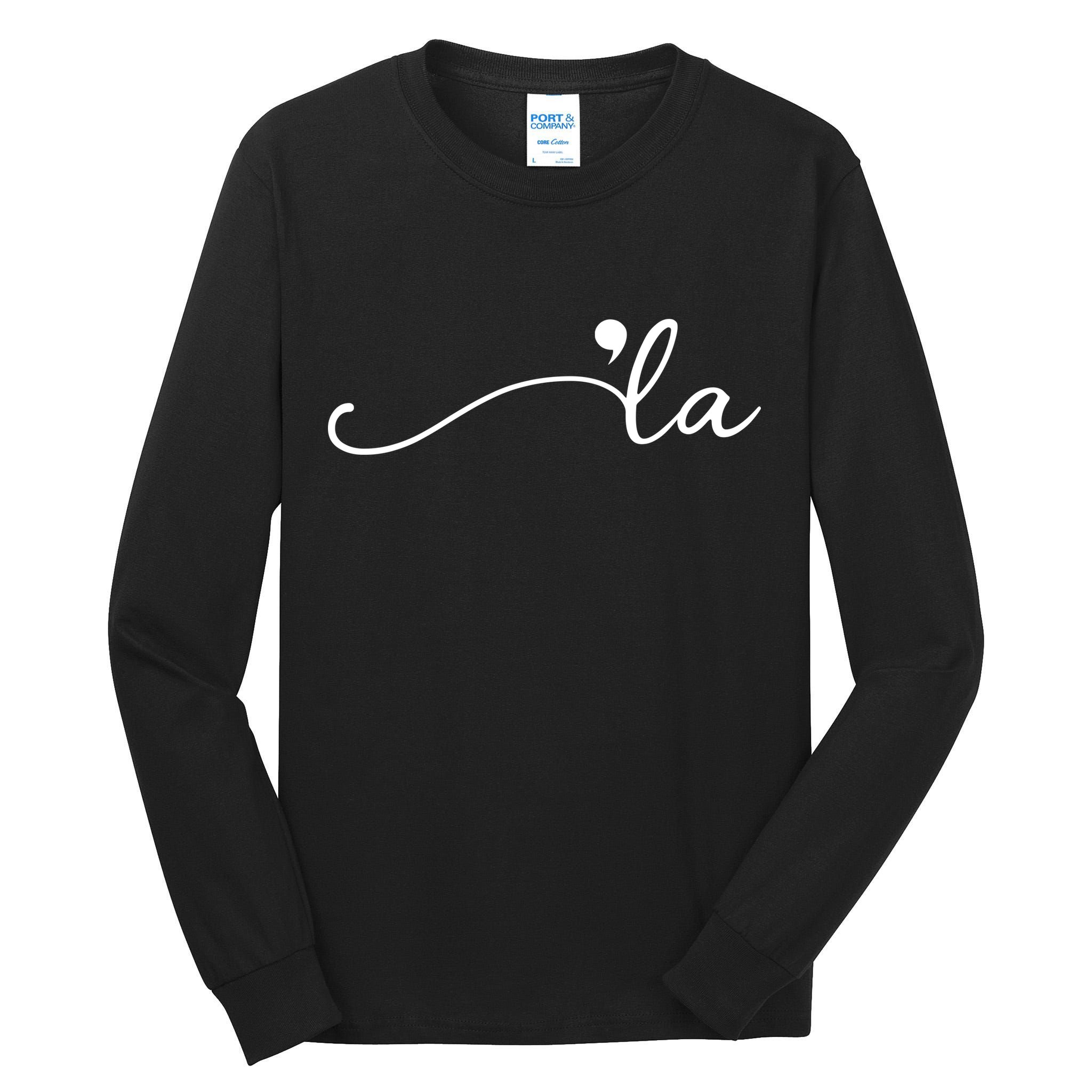 Kamala Harris Funny Comma La Eleciton Tall Long Sleeve T-Shirt