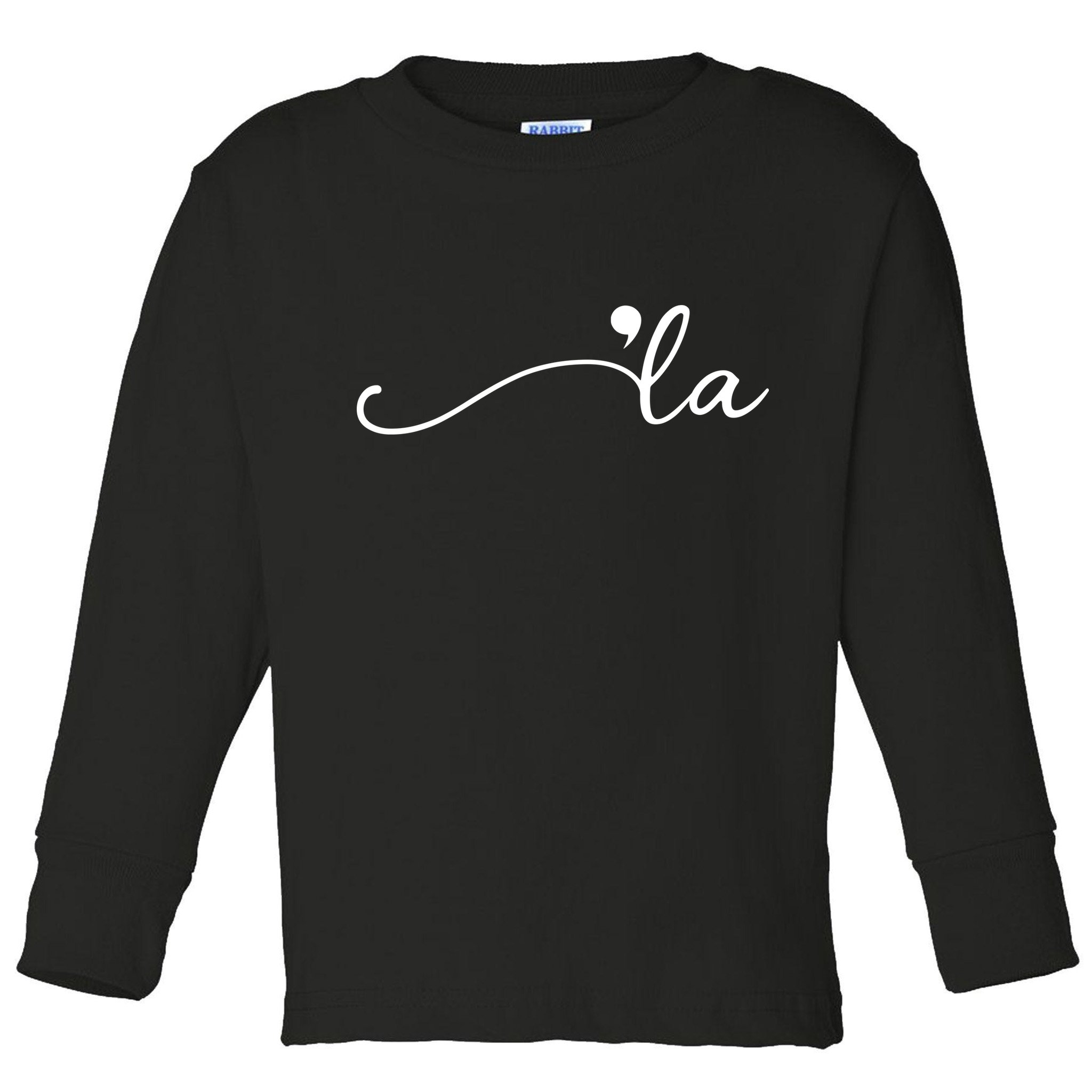 Kamala Harris Funny Comma La Eleciton Toddler Long Sleeve Shirt