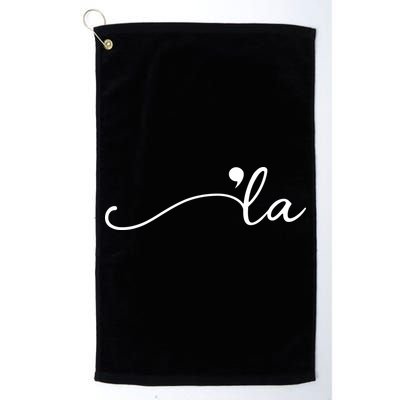 Kamala Harris Funny Comma La Eleciton Golf Towel