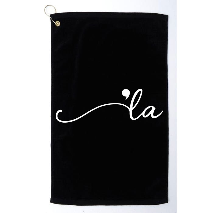 Kamala Harris Funny Comma La Eleciton Golf Towel