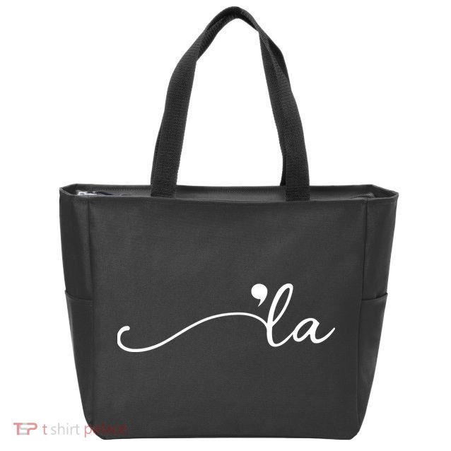 Kamala Harris Funny Comma La Eleciton Zip Tote Bag