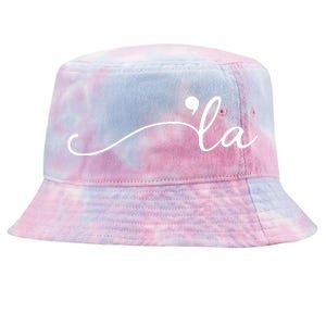 Kamala Harris Funny Comma La Eleciton Tie-Dyed Bucket Hat