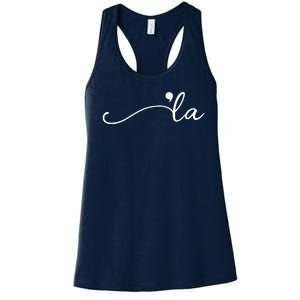 Kamala Harris Funny Comma La Eleciton Women's Racerback Tank