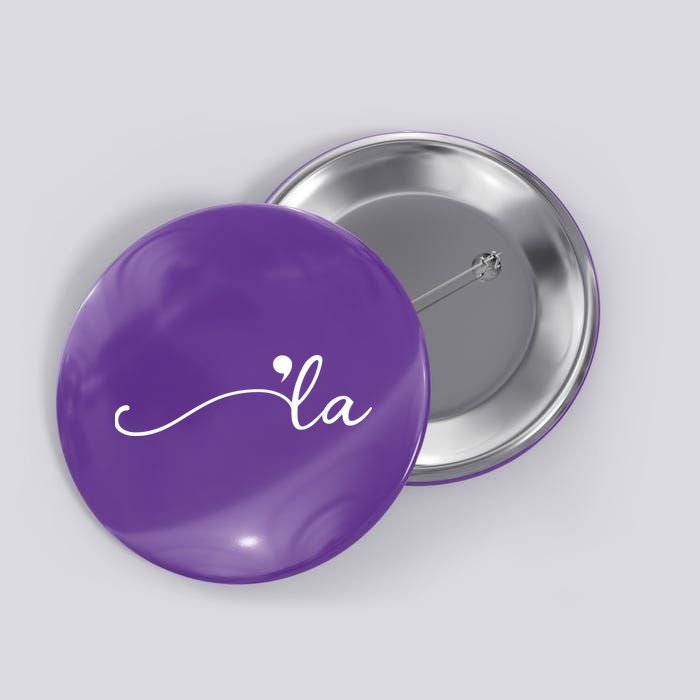 Kamala Harris Funny Comma La Eleciton Button
