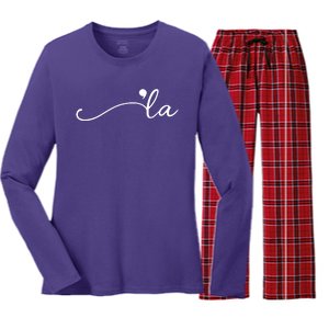 Kamala Harris Funny Comma La Eleciton Women's Long Sleeve Flannel Pajama Set 