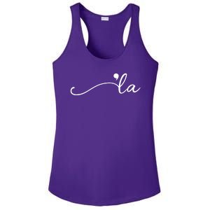 Kamala Harris Funny Comma La Eleciton Ladies PosiCharge Competitor Racerback Tank