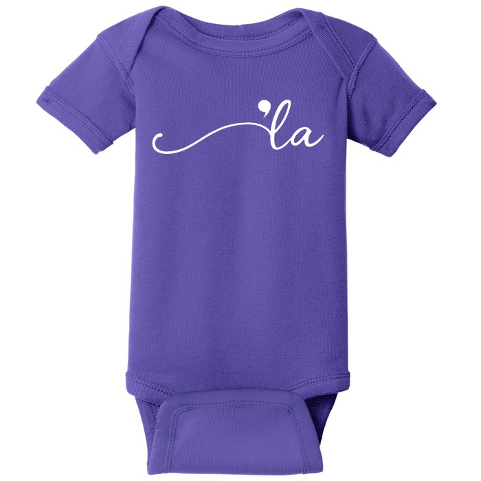 Kamala Harris Funny Comma La Eleciton Baby Bodysuit