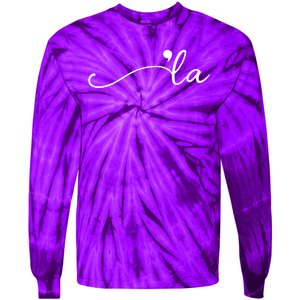 Kamala Harris Funny Comma La Eleciton Tie-Dye Long Sleeve Shirt