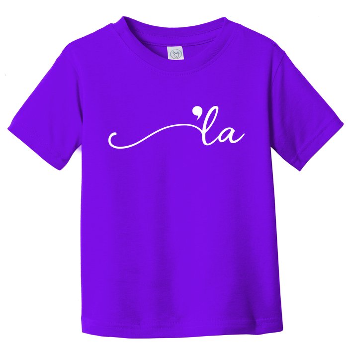 Kamala Harris Funny Comma La Eleciton Toddler T-Shirt
