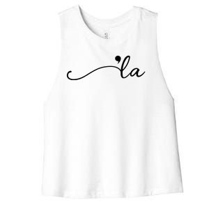 Kamala Harris Funny Comma La Eleciton Women's Racerback Cropped Tank