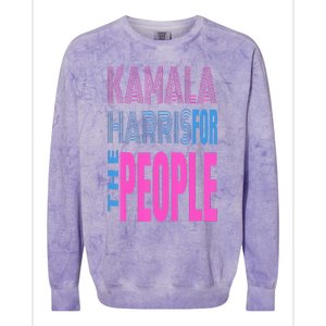 Kamala Harris For The People Colorblast Crewneck Sweatshirt