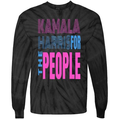 Kamala Harris For The People Tie-Dye Long Sleeve Shirt