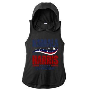 Kamala Harris For President Ladies PosiCharge Tri-Blend Wicking Draft Hoodie Tank