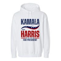 Kamala Harris For President Garment-Dyed Fleece Hoodie