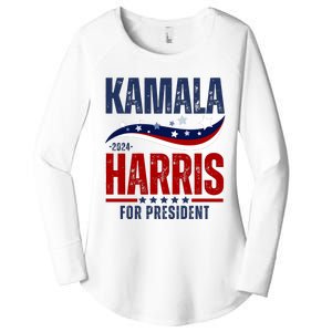 Kamala Harris For President Women's Perfect Tri Tunic Long Sleeve Shirt