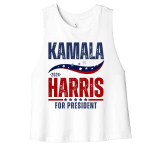 Kamala Harris For President Women's Racerback Cropped Tank