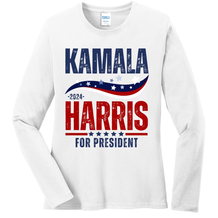 Kamala Harris For President Ladies Long Sleeve Shirt