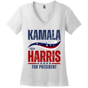 Kamala Harris For President Women's V-Neck T-Shirt