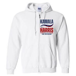 Kamala Harris For President Full Zip Hoodie